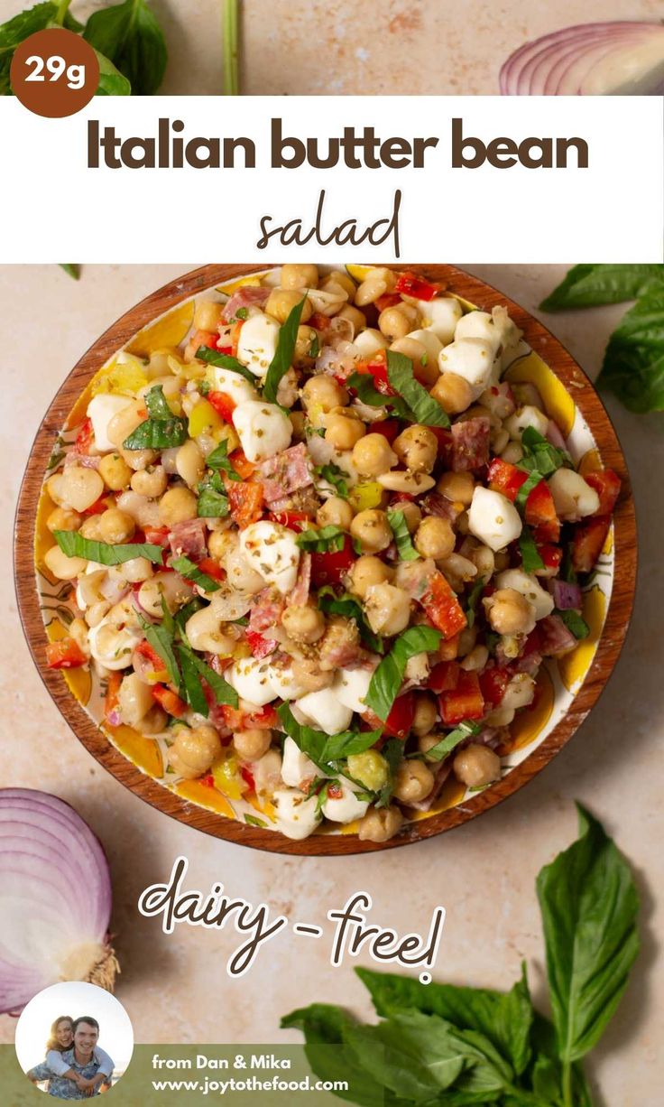 the cover of italian butter bean salad