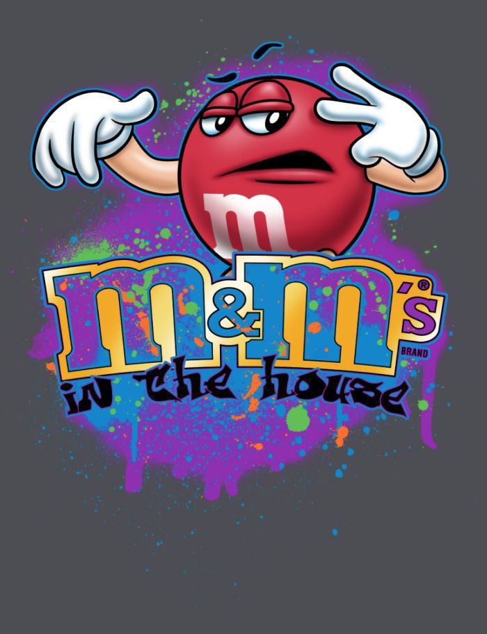 m & m's in the house logo