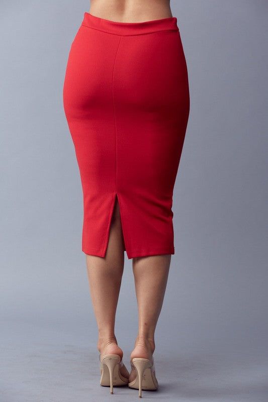 Solid Side Button Midi Skirt – BPosh Beauty Bar & Boutique Fitted Knee-length Bottoms In Solid Color, Fitted Midi Skirt Solid Color, Fitted Knee-length Solid Color Bottoms, Solid Color Bottoms For Night Out, Knee-length, Fitted Midi-length Lined Skirt, Stretch Midi Skirt In Solid Color, Fitted Red Midi Bottoms, Workwear Bottoms With Button Closure And Midi Length, Stretch Solid Color Midi Skirt