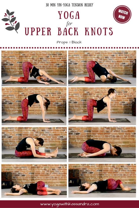 yoga poses for upper back knots