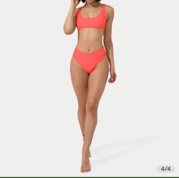 Comfortable And Sporty Flattering Bottoms. Sz Xl, New W Tags Pink Seamless Tankini For The Beach, Pink Seamless Swimwear For Swimming, Coral Beachwear For Poolside, Coral Summer Swimwear For Poolside, Coral Swimwear For Summer Pool Time, Pink Lined Tankini For Vacation, Coral Swimwear For Summer Pool Season, Pink Seamless Swimwear For Pool, Pink Seamless Swimwear For Beach