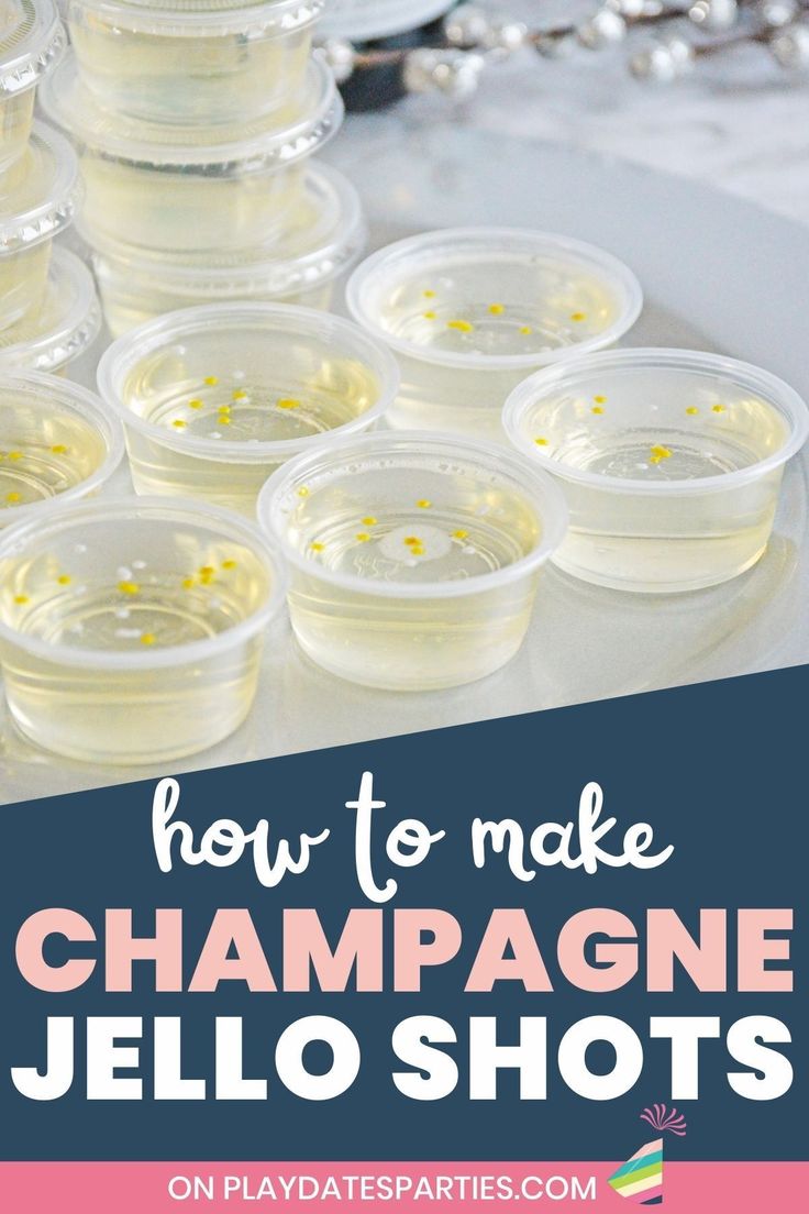 how to make champagne jello shots in plastic cups