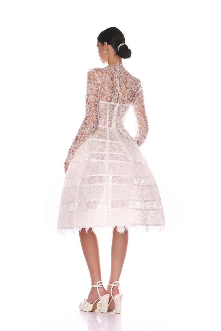 Arabella Lace Midi Dress | La Danse Blanche | Fall 2024 Bridal – BRONX AND BANCO Summer Fashion Week, Bronx And Banco, Breezy Dress, Chic Top, Trendy Shorts, Lace Midi, Lace Midi Dress, Fall 2024, Spring Summer Outfits