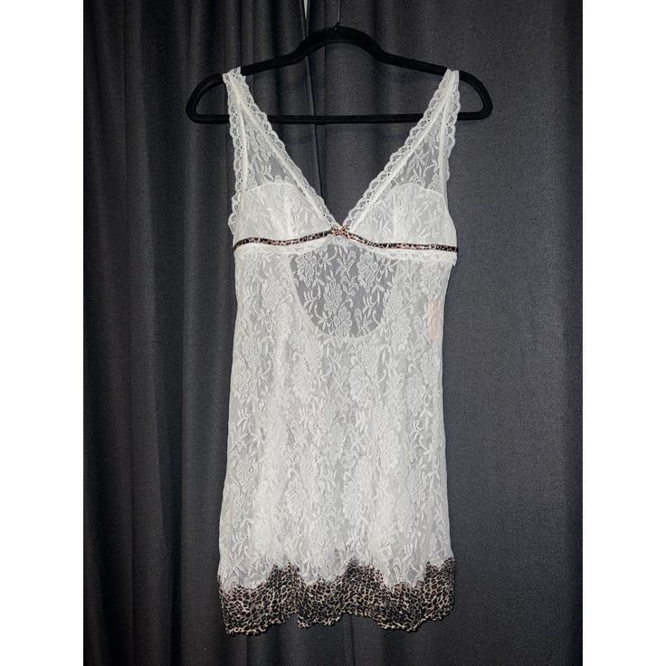 Victoria’s Secret Lingerie Lace Nwt Size Medium Elegant Lace Sleepwear By Victoria's Secret, Fitted White Victoria's Secret Sleepwear, Victoria's Secret White Dress With Lace Trim, Elegant Sheer Sleepwear By Victoria's Secret, White Lace Sleepwear By Victoria's Secret, Victoria's Secret White Sleeveless Sleepwear, Victoria's Secret White Lace Sleepwear, Elegant Victoria's Secret Sleepwear With Built-in Bra, Victoria's Secret Sheer Lace Sleepwear