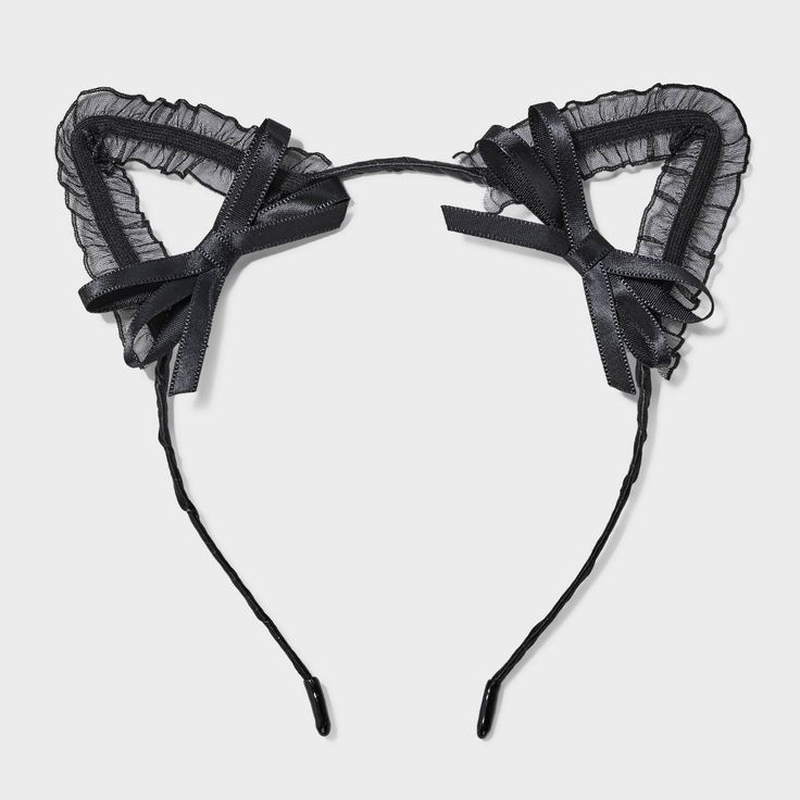 Elevate your hair for Halloween with the Halloween Cat Bow Ear Headband in Black. This charming accessory features a cute cat ear that is both comfortable and adorable, perfect for adding a touch fun to all outfits. This stylish hair accessory offers a secure fit around your head. Crafted with polyester material, this headband holds down loose strands and helps keep hair always looking neat. Diy Cat Ears, Hair For Halloween, Halloween Cat Ears, Black Cat Halloween Costume, Cat Headband, Cat Ear Headband, Faux Hair, Halloween Accessories Hair, Cat Ears Headband