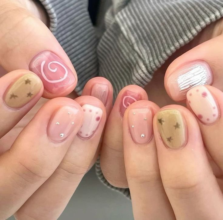 Bold Glamour, Hello Nails, Hippie Nails, Pretty Gel Nails, Really Cute Nails, Soft Nails, Kawaii Nails, January 22, Minimalist Nails