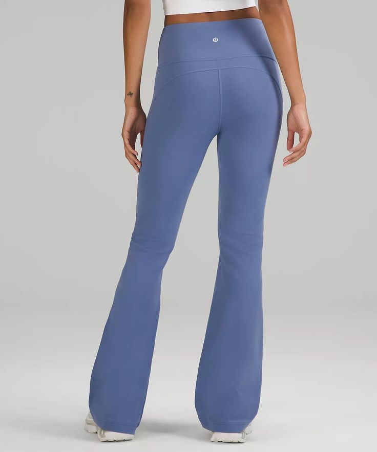 Groove Super-High-Rise Flared Pant *Nulu | Women's Leggings/Tights | lululemon Lululemon Fitted Full Length Pants, Fitted Full-length Lululemon Pants, Lululemon Full Length Yoga Pants, Sporty Solid Color Flare Pants, Lululemon Fitted Sports Pants, Versatile High-rise Bottoms For Pilates, Versatile High Rise Bottoms For Pilates, Casual Sports Flared Bottoms, Casual Flare Bottoms For Sports