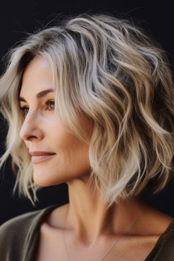 Modern Hairstyle Short Layers Short Hairstyle Inspiration Medium Wavy Bob Hairstyles Beach Waves, Short Bob Waves, Chin Length Wavy Hair, Soft Waves Short Hair, Short Wavy Lob, Shag Cut Hair, Short Wavy Bob Hairstyles, Curling Short Hair, Short Wavy Bob Haircuts