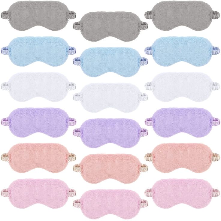 PRICES MAY VARY. What package includes: the package contains a total of 18 pieces of fluffy eye masks in different colors, including grey, pearl white, coral orange, light pink, sky blue, violet, which can meet your personal preference and the quantity is sufficient so that you can share them with your friends Nice sleep assistance: these comfortable plush eye masks are really helpful for your life, which can make you calm and relaxed when you are travelling, improve your sleep quality when you Blindfold Games, Spa Birthday Parties, Spa Birthday, Quality Sleep, Eye Cover, Eye Masks, Orange Light, White Coral, Coral Orange