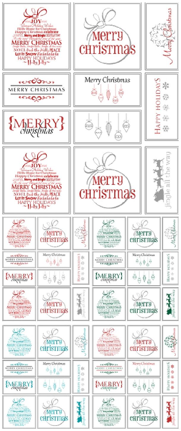 christmas cards with the words merry on them