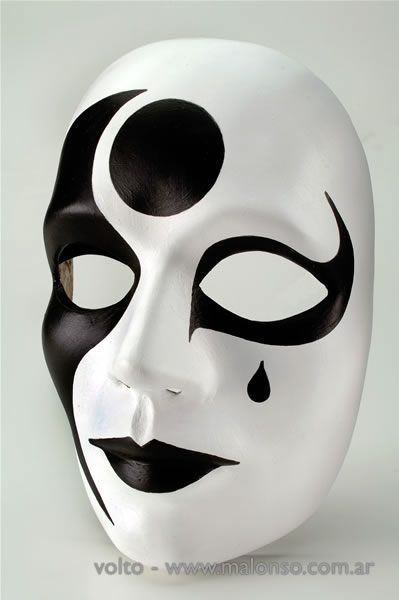 mascara yeso de mimo - Buscar con Google Harlequin Mask, Creepy Masks, Paper Mache Mask, Venice Mask, Ceramic Mask, Joker Face, Mask Painting, Venetian Masks, Venetian Mask