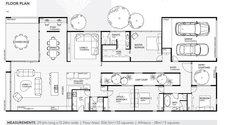 the floor plan for an apartment with two bedroom and one bathroom, including a living room