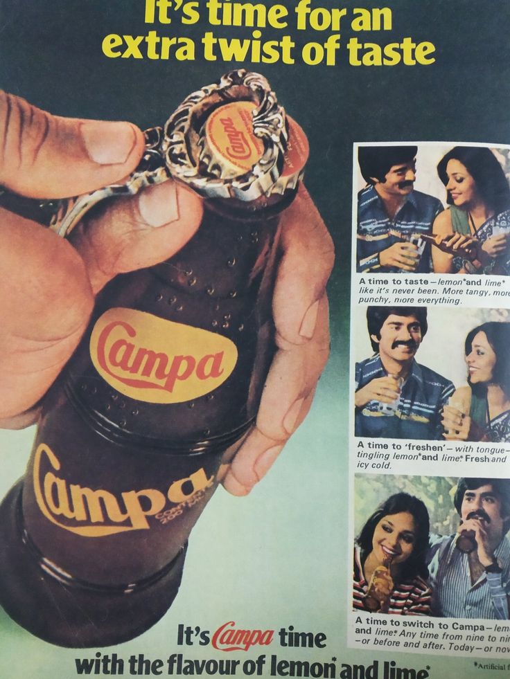 an old ad for compo beer with the caption it's time for an extra twist of taste