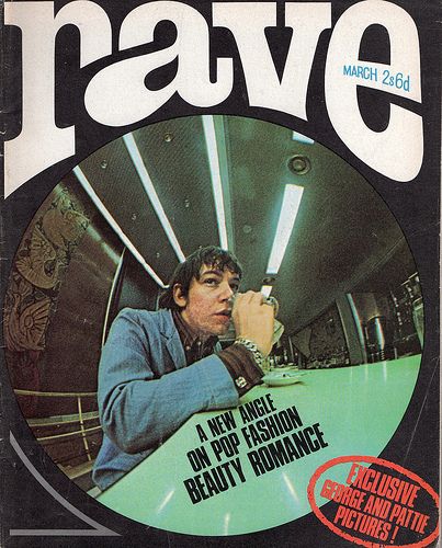 an old magazine cover with a man holding a knife in his hand and looking at the camera