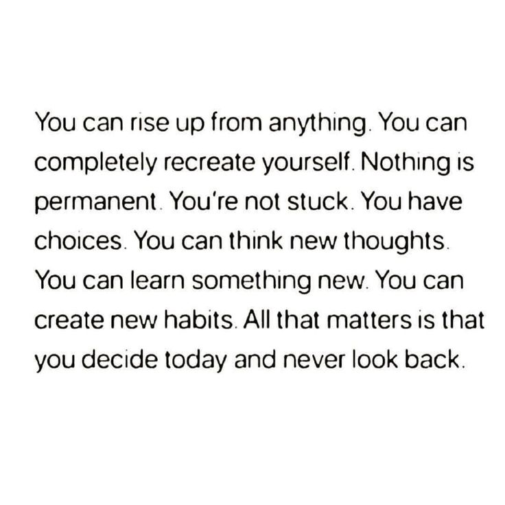 the words are written in black and white on a piece of paper that reads you can rise up from anything you can completely recreaate yourself nothing nothing is permanent