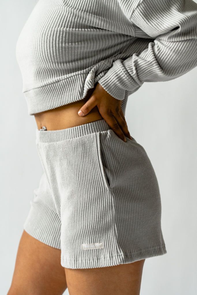 Relaxed Ribbed Shorts Loungewear Set Shorts, Loungewear Ideas, Shorts And Hoodie, Athleisure Women, Ribbed Shorts, Fun Pants, Hoodie Set, Cool Fits, Loungewear Set