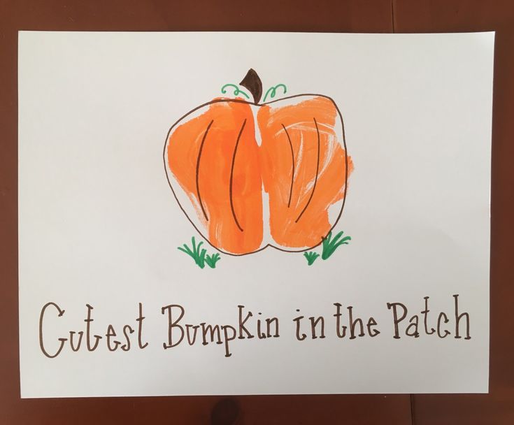 a drawing of a pumpkin with the words gustt brump in the patch