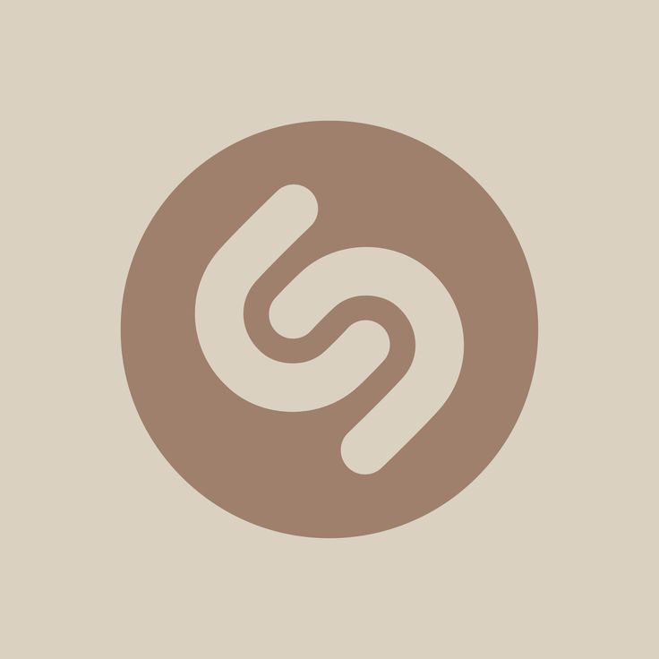 a brown and white logo with the letter s in it's center on a beige background