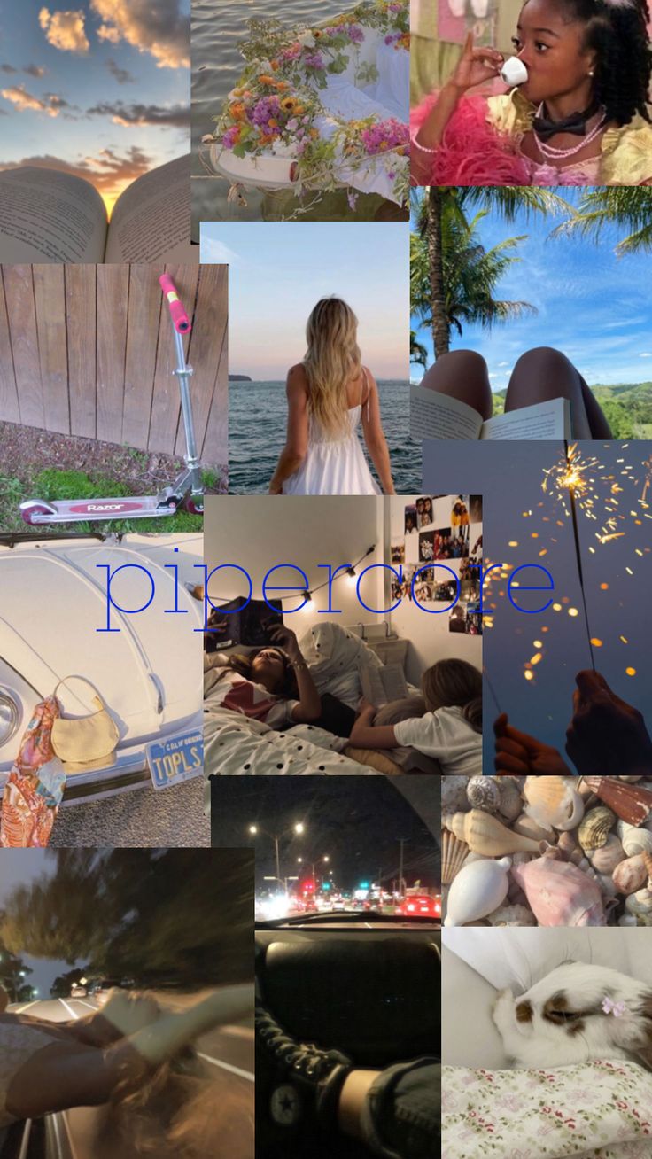 a collage of pictures with people and objects