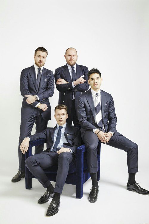 Guys Office, P Johnson, Men In Suits, Groom Socks, Tailor Made Suits, Mens Socks Fashion, Best Movie Posters, Group Poses