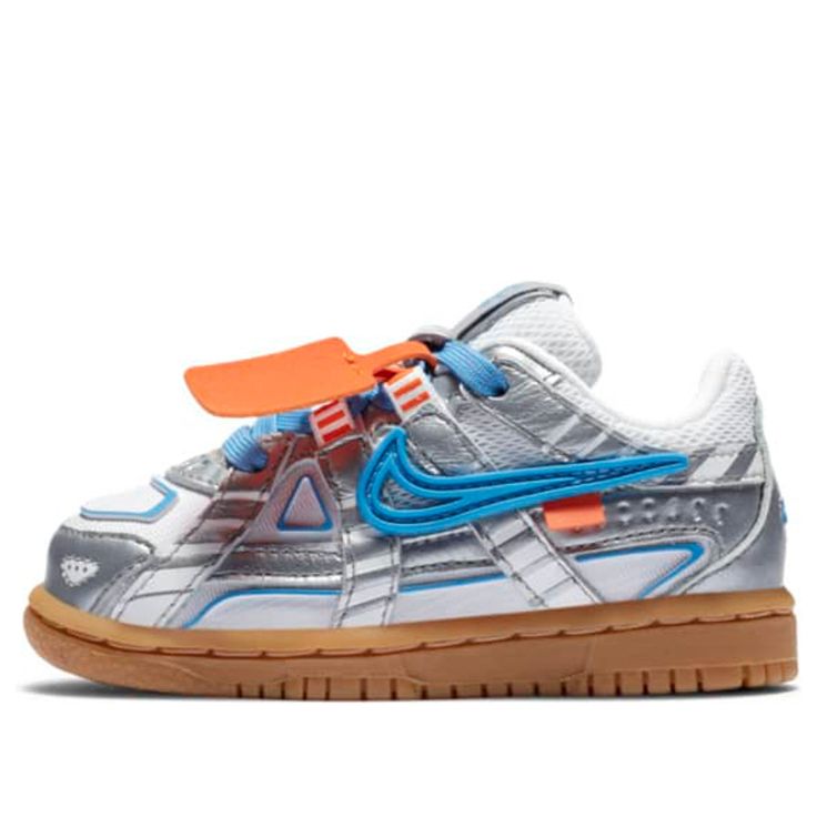 Nike OFF-WHITE x Rubber Dunk TD 'University Blue' Grey/University Blue Infant/Toddler Shoes Gifts For Newborns, Nike Off White, Trendy Shoes Sneakers, Pretty Shoes Sneakers, Cute Sneakers, Hype Shoes, Luxury Sneakers, Cute Nikes