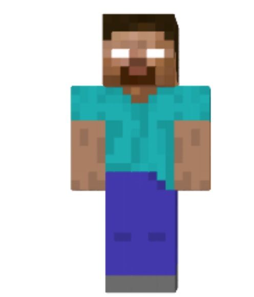 an image of a man with a beard in minecraft