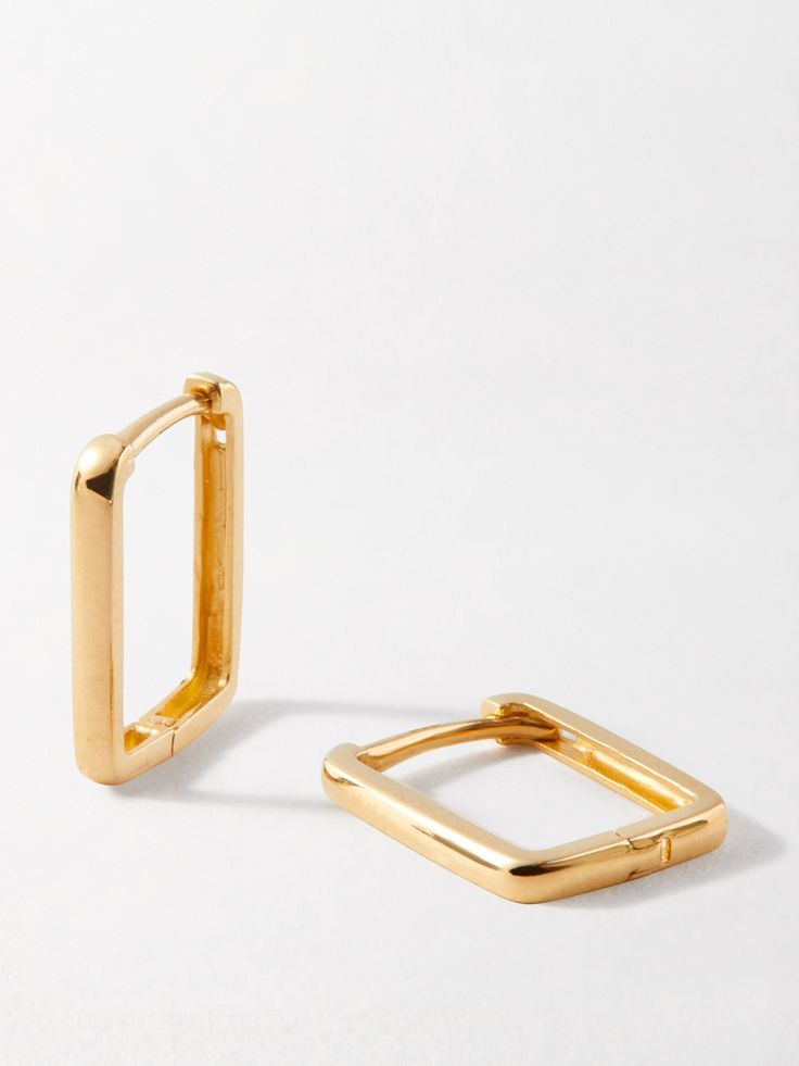 Let your ears do the talking. Step it up with these dainty rectangle huggie hoop earrings. Dress up your daily staples or take them into the night. 14k recycled solid gold. Earrings are 9.7mm x 12.5mm. Width 1.5mm width. Sold as a pair. Gold Rectangular Minimalist Huggie Earrings, Gold Oblong Huggie Earrings For Everyday, Gold Rectangular Huggie Earrings For Everyday, Classic Rectangular Huggie Earrings For Everyday, Yellow Gold Oblong Hoop Earrings For Everyday, Everyday Gold Square Huggie Earrings, Rectangular Yellow Gold Hoop Earrings For Everyday, Yellow Gold Everyday Hoop Earrings, Everyday Yellow Gold Oblong Hoop Earrings