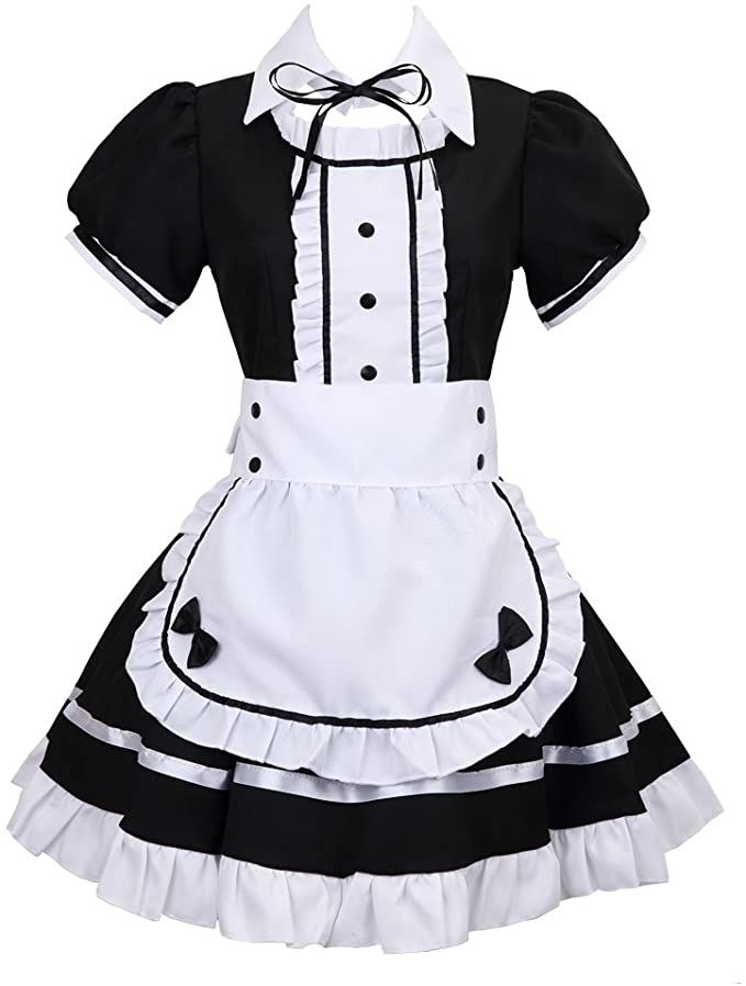 Amazon.com: Colorful House Women's Cosplay French Apron Maid Fancy Dress Costume: Clothing Maid Fancy Dress, Maid Outfit Cosplay, Bowknot Dress, Womens Cosplay, Plus Size Cosplay, Kostum Cosplay, Halloween Party Outfits, Maid Cosplay, Anime Cosplay Costumes