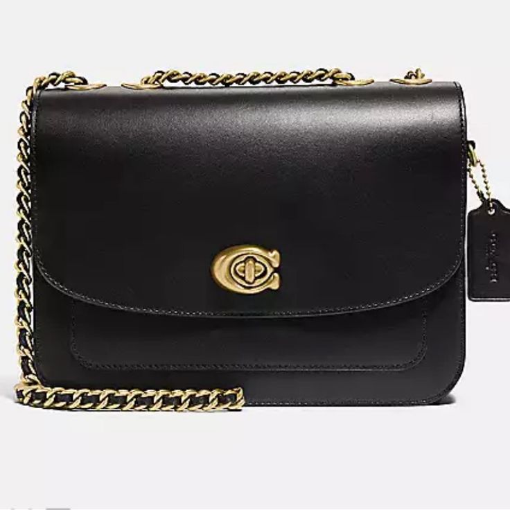 Coach Madison Bag Coach Madison Bag, Leather Embroidery, Country Attire, Tan Handbags, Leather Camera Bag, How To Make Handbags, Black And Brass, Shoulder Handbag, Hobo Handbags