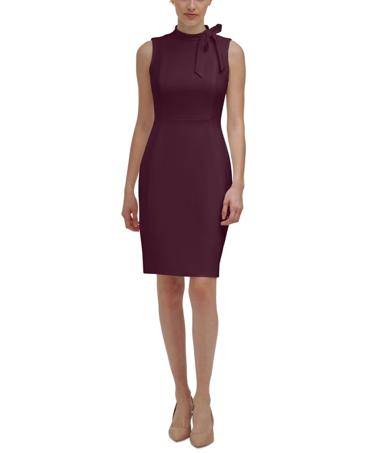 in stock Chic Solid Color Career Dress, Elegant Calvin Klein Midi Dress For Office, Solid Color Sheath Dress For Career, Calvin Klein Chic Midi Dress For Work, Elegant Fitted Calvin Klein Bodycon Dress, Elegant Calvin Klein Dress For Office, Elegant Calvin Klein Bodycon Dress, Elegant Calvin Klein Office Dress, Calvin Klein Chic Midi Office Dress