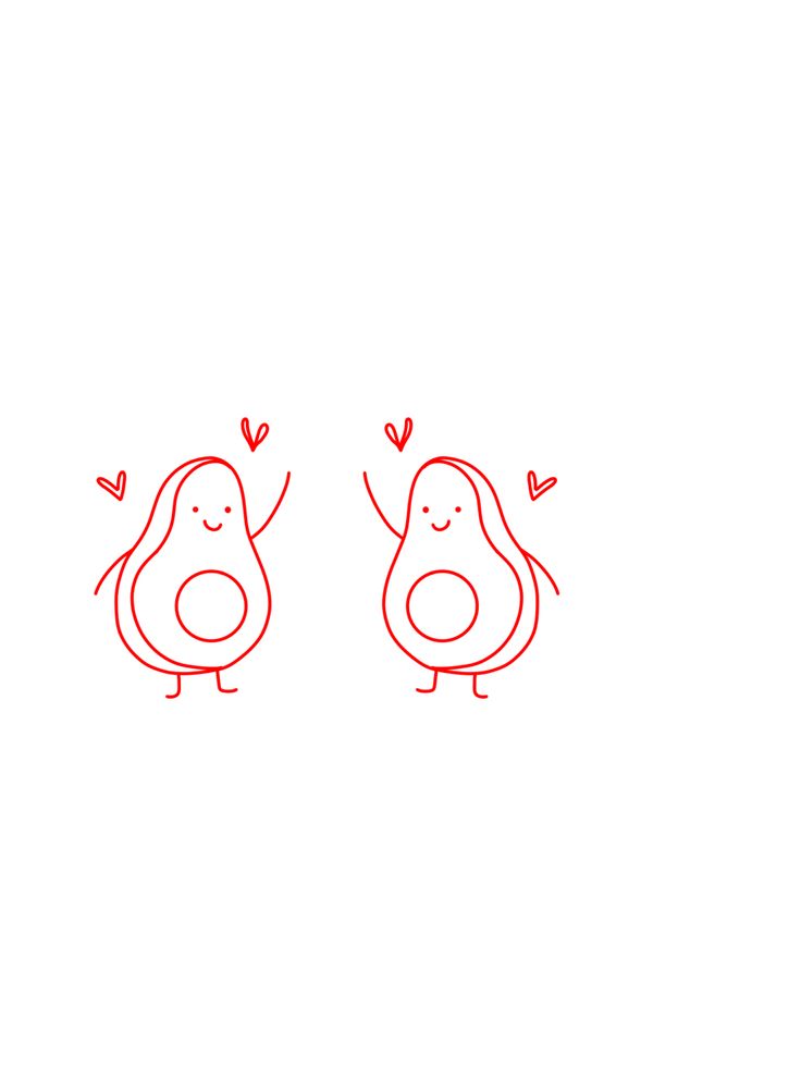 two little birds with hearts on their wings