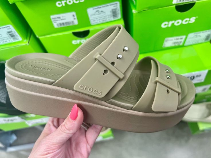 Crocs Womens Brooklyn Buckle Low … curated on LTK Back To School Shoes, School Shoes, Buy One Get One, Wedge Sandals, Are You The One, Brooklyn, Buckle