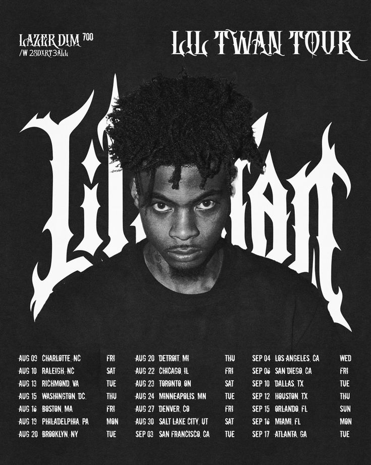 the poster for lil twan tour