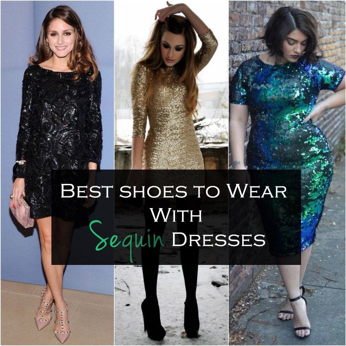 High Heel Guide | Best Shoes to Wear with Sequin Dress Shoes Sequin Dress, Shoes For Black Sequin Dress, Black Sequin Dress Short Shoes, Green Sequin Dress Outfit Shoes, Black Sequin Dress Shoes, Styling A Green Sequin Dress, Sequins Dress Shoes, Sequin Dresses And Boots, Blue Sequin Cocktail Dress