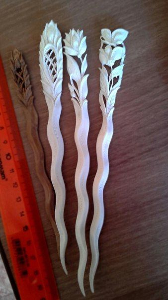 Холмогорская резьба по кости's photos Dremel Carving, Antler Art, Letter Openers, Bone Crafts, Bone Art, Vintage Hair Accessories, Celtic Art, Hair Stick, Hair Combs