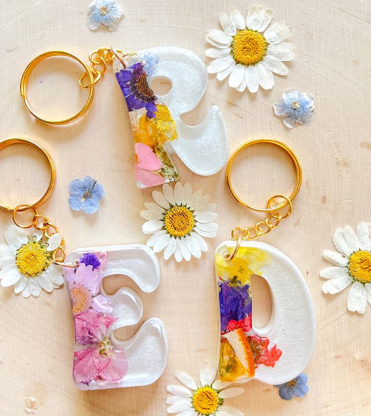 These resin wildflower keychains are each handmade and filled with real dried florals and even dried fruit! I have all the letters A-Z available and can do just about any color flower you would like! Feel free to message me with color requests :) They are the perfect gift for yourself or someone else! These are also made to order and my turn around is typically about 2 weeks. *During checkout please put what letter and color of florals you would like in the notes* :) * IMPORTANT* Due to hotter t Glassine Paper, Cool Room, Dried Florals, My Turn, Floral Bracelet, Color Flower, Cute Keychain, Dainty Bracelets, Golden Girls