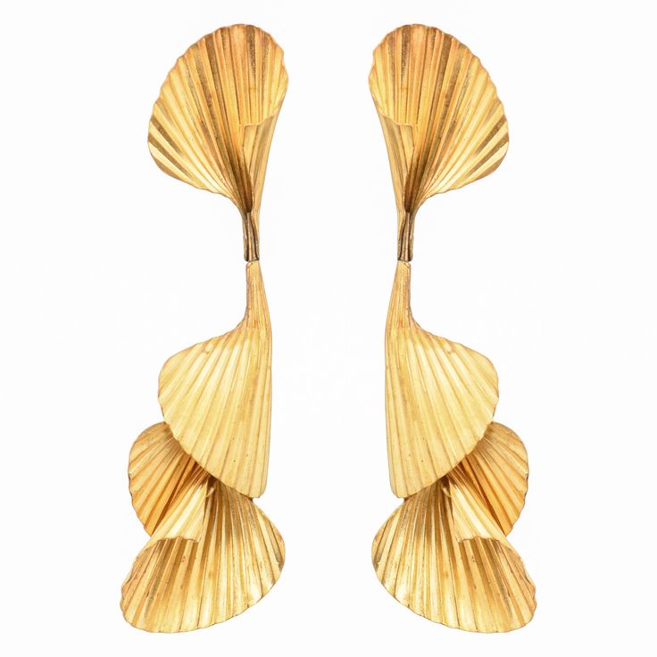 Ginkgo Earrings, Fashion Png, Jeweled Earrings, Creative Painting, Earring Display, Painting Process, Brass Earrings, Earrings Gold, Jewelry Care