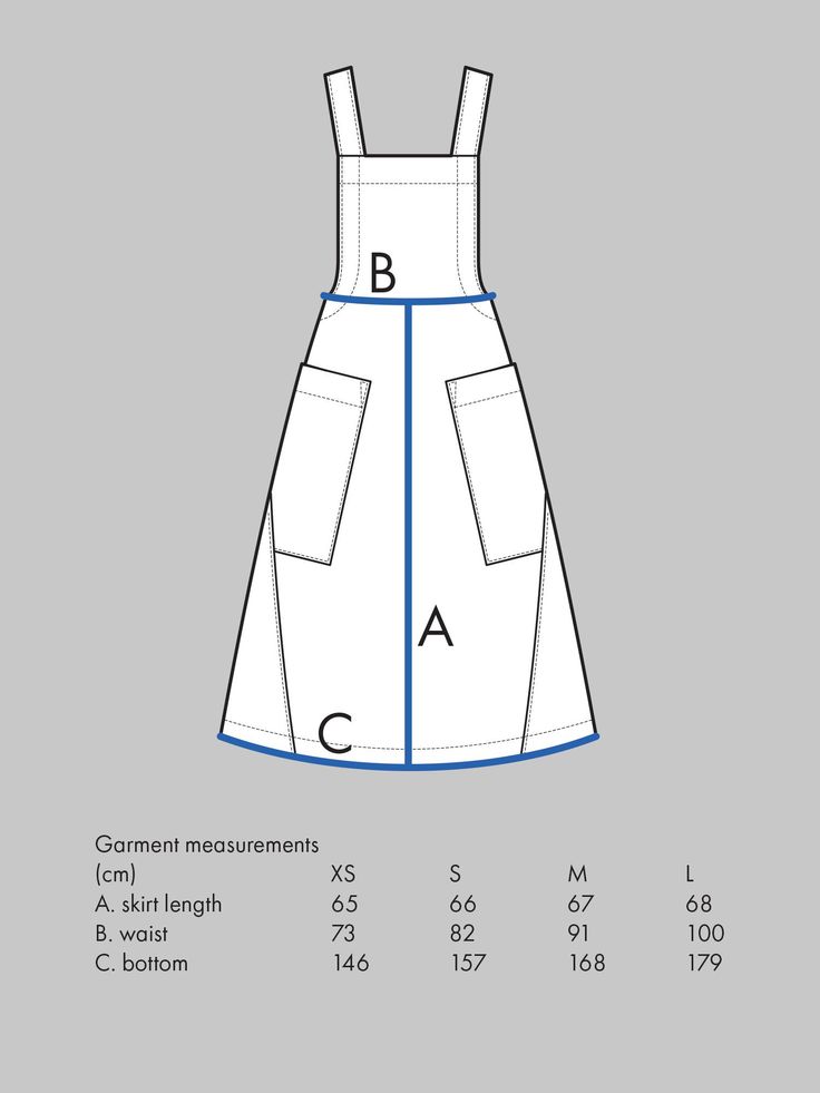 the front and back view of a women's dress, with measurements for each section