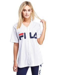 Fila Logan Baseball T-Shirt - White - Womens Global Network, Sports Fashion, Kimono Jacket, Jd Sports, Baseball T Shirt, Fashion Details, Access Denied, Sport Fashion, Baseball Tshirts