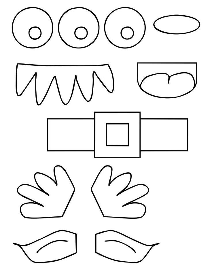 the printable monster mask is ready to be cut out and put together with other items