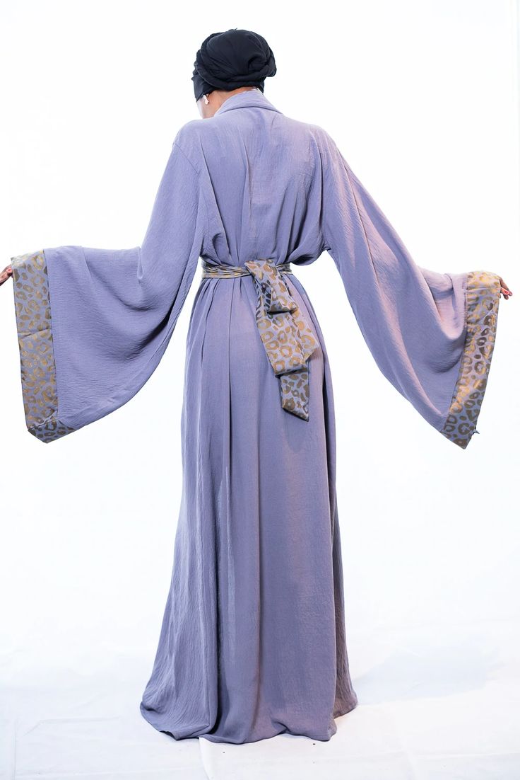 Lavander Kimono Dress | Wide Sleeve Kimono | Ellectives “osman Kimono Dress”, Luxury Purple Kimono For Women, Elegant Long Purple Kimono, Elegant Purple Kaftan With Kimono Sleeves, Elegant Loungewear, Copper Dress, Night Gown Dress, Kimono Dressing Gown, Kimono Outfit