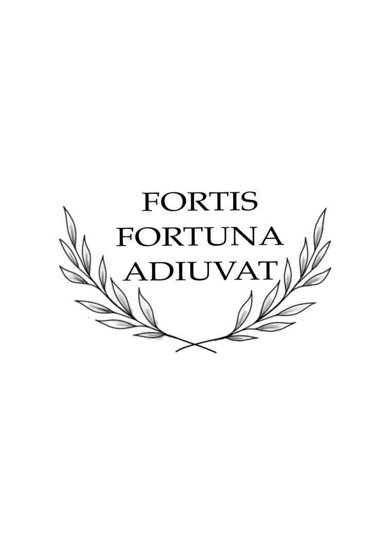 the forts fortuna adjuat logo is shown in black and white