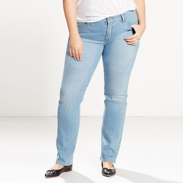 Plus Size Levi'sÂ® 414 Relaxed Fit Straight-Leg Jeans, Women's, Size: 20 - regular, Light Blue Classic Straight Jeans, 90s Looks, Vintage Fits, Jeans Online, Trendy Plus Size, Straight Jeans, Miu Miu, Size 20, Straight Leg Jeans