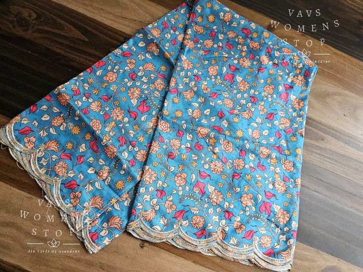 Soft Dola Silk Kalamkari Cutwork Duppata/Voni Suitable for Dresses and Lehengas Blue Bohemian Sharara With Floral Print, Blue Floral Print Dupatta For Navratri, Bohemian Multicolor Floral Print Sharara, Unstitched Blue Floral Print Traditional Wear, Unstitched Blue Floral Traditional Wear, Blue Floral Print Unstitched Traditional Wear, Multicolor Floral Print Sharara, Traditional Cotton Sharara With Floral Print, Bohemian Chanderi Traditional Wear With Floral Print