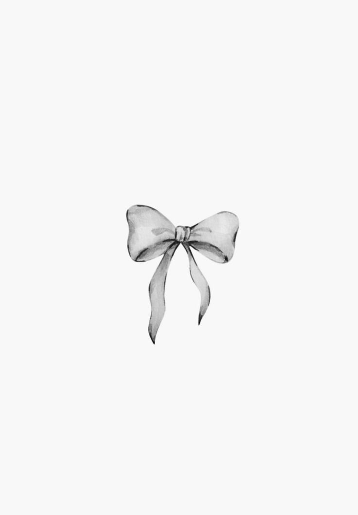 a black and white photo of a bow on a white background with the words, i love you