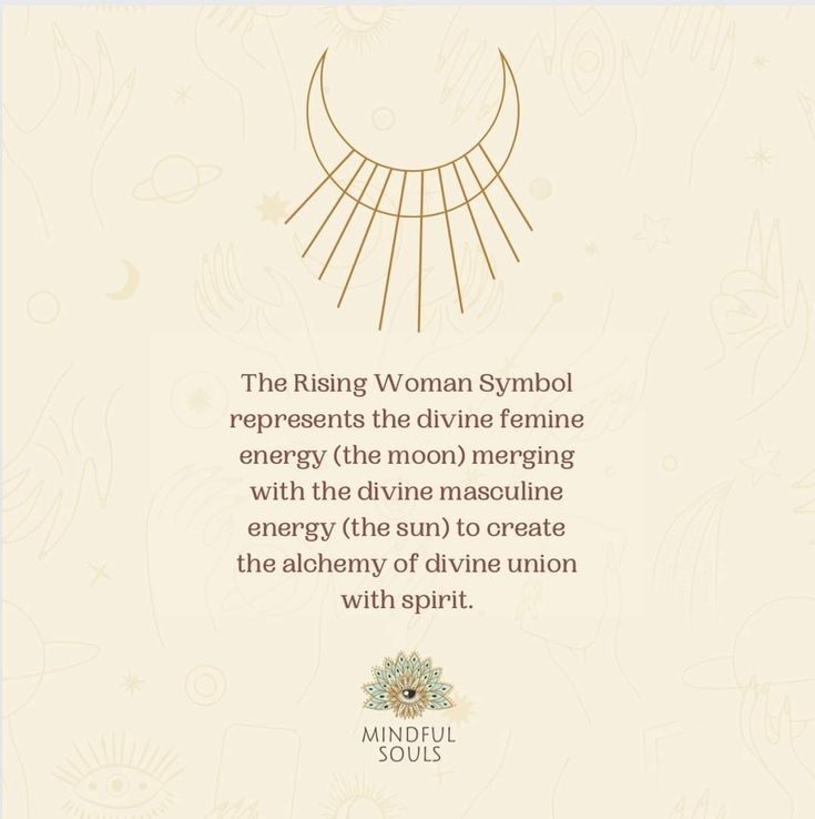 a card with an image of a woman's symbol on it