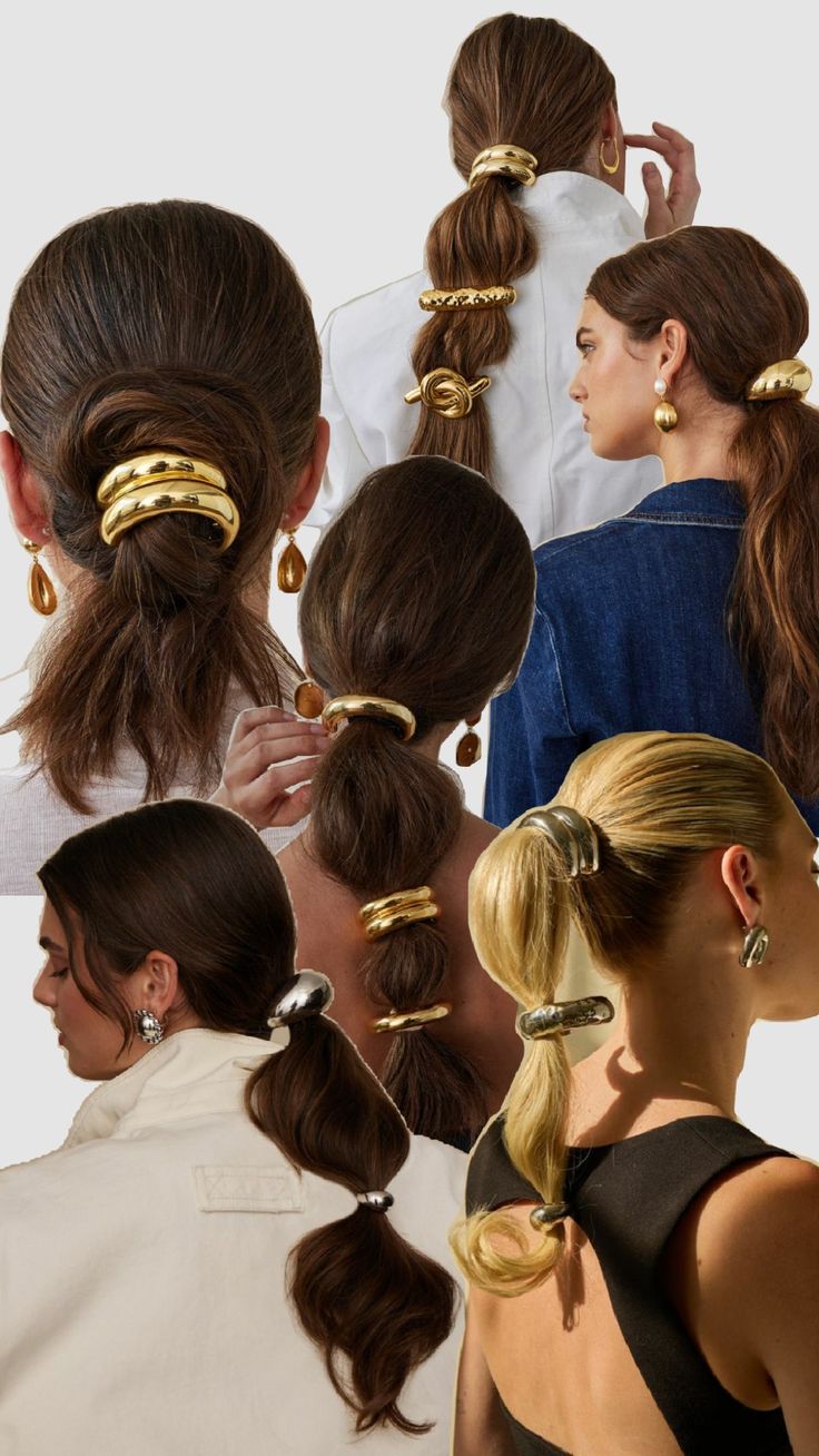 cuffs Ponytail Cuff Hairstyles, Hair Cuffs Hairstyles, Event Hairstyles, Hair Cuff, Lelet Ny, Polished Hair, Hair Cuffs, Long To Short Hair, Ethnic Hairstyles