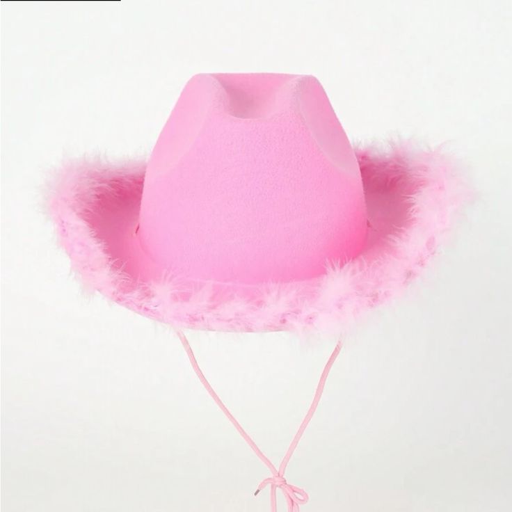 Pack Of 8 Pink Cowgirl Hats New Without Tags Perfect For Bachelorette Party! Trendy Pink Party Hat, Fun Costume Hats And Headpieces For Spring Party, Fun Spring Costume Hats And Headpieces For Party, Fun Spring Party Costume Hats And Headpieces, Pink Summer Costume Hats And Headpieces, Fun Pink Costume Hats And Headpieces For Summer, Pink Party Fedora With Curved Brim, Pink Fedora With Curved Brim For Party, Pink Brimmed Fedora For Party