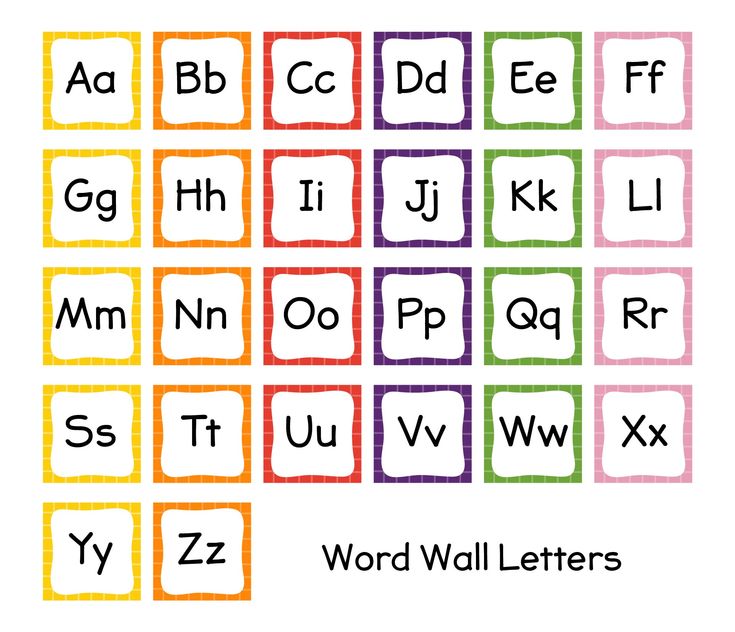 the letters and numbers are drawn in different colors