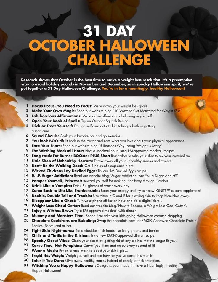 the 31 day october halloween challenge is out and it's time to get started